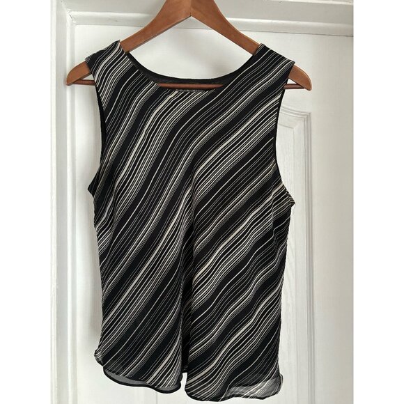 Kate Hill 100% silk sleeveless shirt tank top - Picture 1 of 3